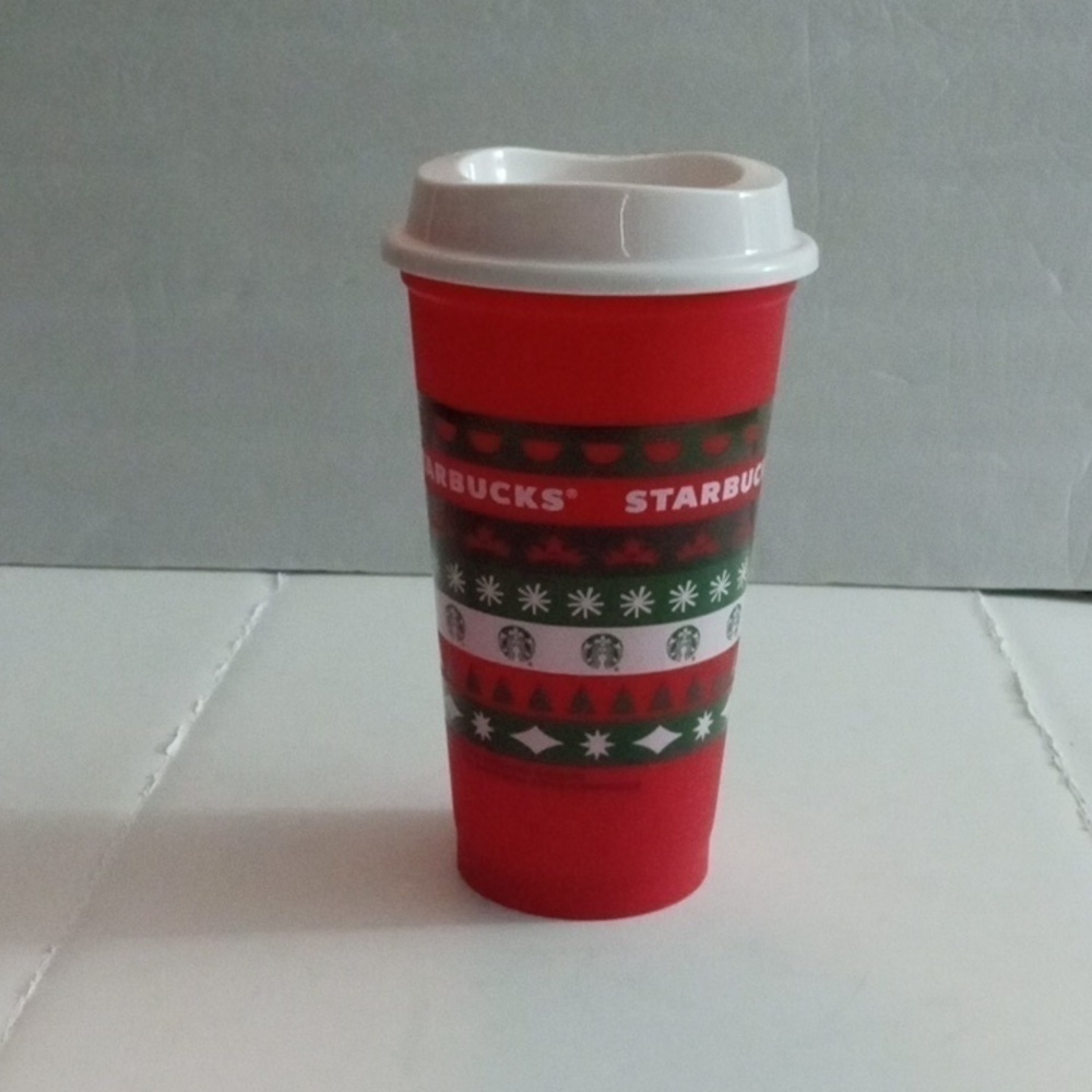Starbucks 2020 Ugly Sweather Christmas Tumbler 16oz, preowned